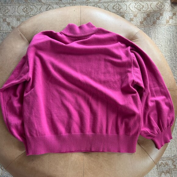 Hello Kitty & Friends Pink Embroidered Mushroom Floral Sweater LG Turtleneck - Picture 13 of 15